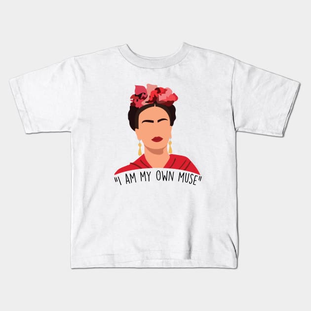 Frida Khalo Kids T-Shirt by cpickgraphics